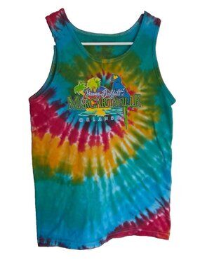 Margaritaville Orlando Men's L Tie-Dye Sleeveless Tank Crew Neck Size S